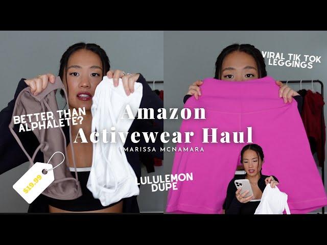 AMAZON ACTIVEWEAR HAUL | ALPHALETE DUPES | LULULEMON DUPES | ARE THEY WORTH IT