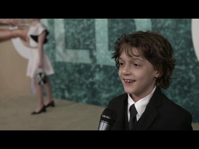 "Old" World Premiere interview with the cutest ever 'Nolan River'