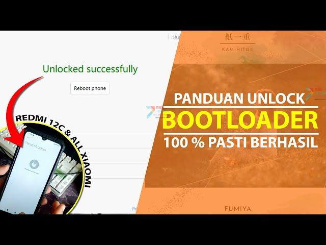 Tutorial PASTI BERHASIL Unlock Bootloader Redmi 12C 100% TANPA GAGAL Sekali Coba!