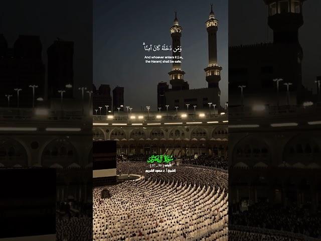 إن أول بيت وضع للناس للذي ببكة مباركا_سورة ال عمران_تلاوة عذبة بصوت الشيخ أ. د سعود الشريم_#quran