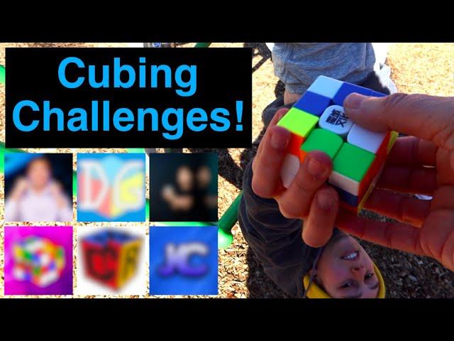 Famous Cubers Challenge Me! (Ft. Cubing Encoded, DGCubes, and more!)