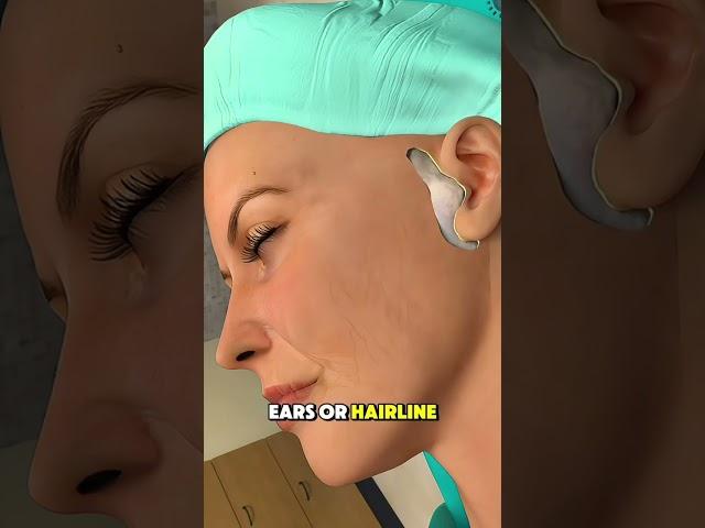 How Mini Facelift Surgery Is Performed? (3D Animation)| explained in 60 seconds #facts#face#facelift