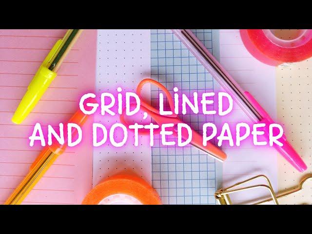 HOW TO MAKE LINED, GRAPH and DOTTED PAPER  CREATE YOUR OWN PRINTABLE STATIONERY with GOOGLE DOCS