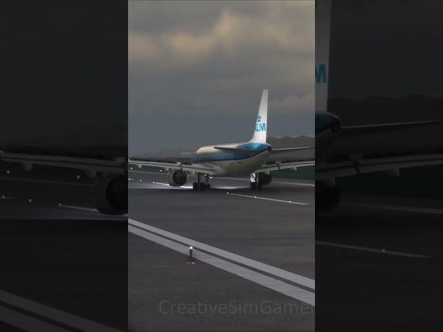 KLM Royal Dutch Airlines Airbus A320 neo landing at Brussels (EBBR) #flightsimulator #landingvideo