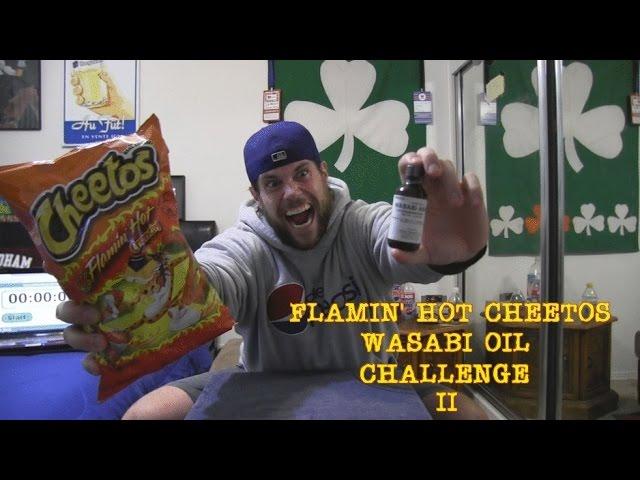 L.A. BEAST vs Flamin' Hot Cheetos Wasabi Oil Challenge II (vomit alert)