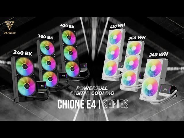 GAMDIAS CHIONE E4 Series Digital Display CPU Liquid Cooler | Powerful Digital Cooling