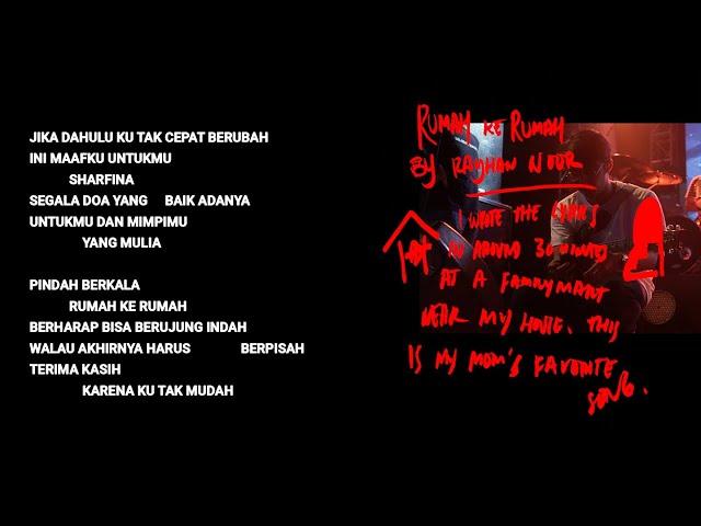 Hindia - Rumah Ke Rumah (​Official Lyric & Commentary Video)