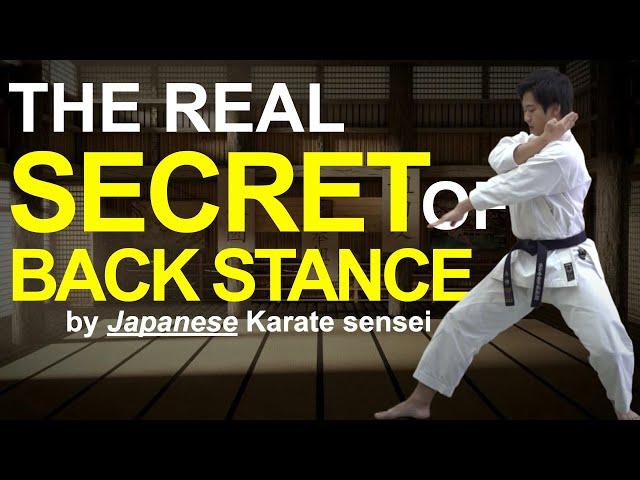 1 Golden Rule To Master The Back Stance (Kokutsu Dachi)