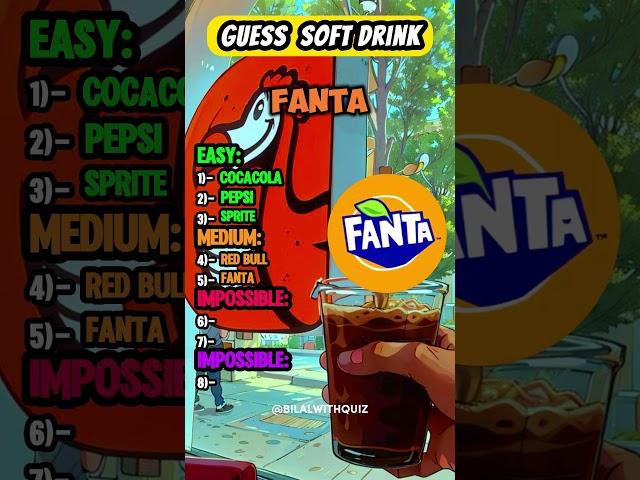 Can You Guess the Soft Drink by Its Logo? #GuessTheDrink #SoftDrinkQuiz #shorts