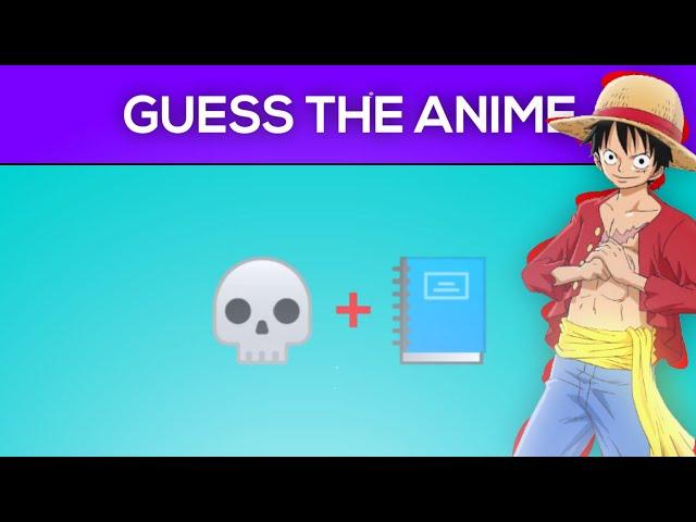 Guess The Anime By Emoji | Anime Emoji Quiz | Hatim Editz