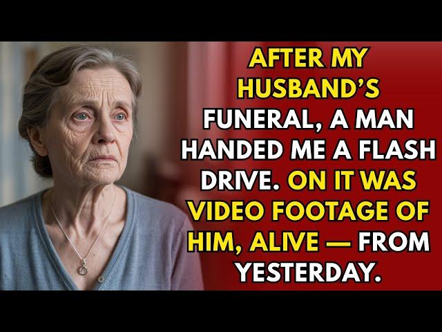 After My Husband’s Funeral, A Stranger Gave Me A Flash Drive—Inside It, He Was Alive Just Yesterday
