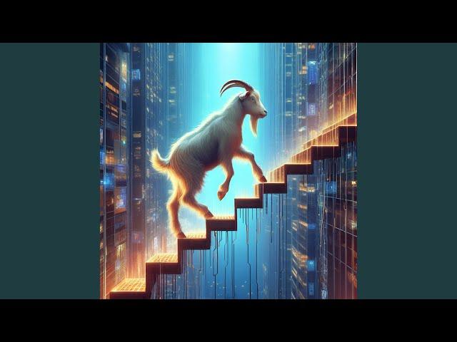 Goat goes up the cyber stairs