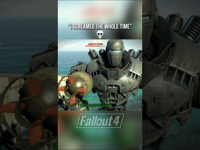 Fallout 4 Defeating Liberty Prime!