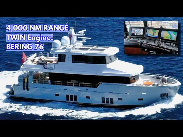 THIS Is The ONLY BERING 76 STEEL Explorer Yacht! | M/Y 'Lemanja'