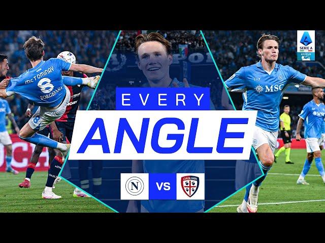 McTominay Scores the Title-Winning Goal | Every Angle | Napoli-Cagliari | Serie A 2024/25