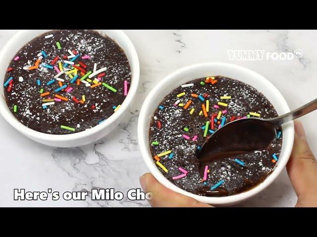 Steamed Milo Moist Cupcake, good for kids snacks