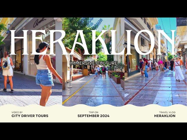 Walking Tour of Heraklion City Center | Crete, Greece 