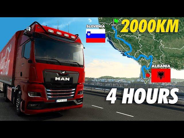 ETS2 Longest Delivery in West Balkans DLC (Slovenia to Albania) | Euro Truck Simulator 2