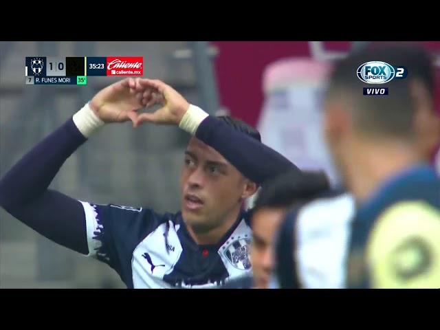 Gol de R. Funes Mori | Rayados 1 - 0 América | Liga BBVA MX - Guard1anes 2021 - Jornada 2