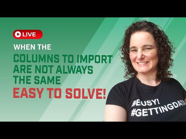 When the columns to import are not always the same – Easy solution with Power Query - L0008