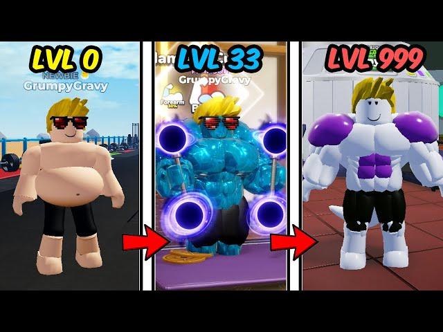 How I Became The Strongest Player In Roblox Gym League Movie