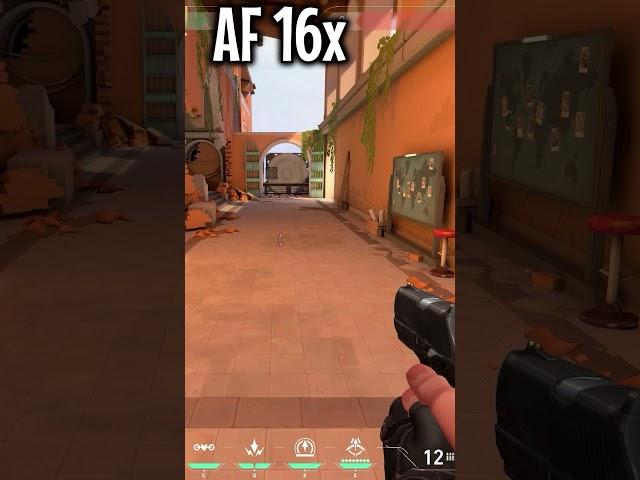 Valorant Anisotropic Filtering 1x vs 16x | What is Anisotropic Filtering in Games & What Does it Do?