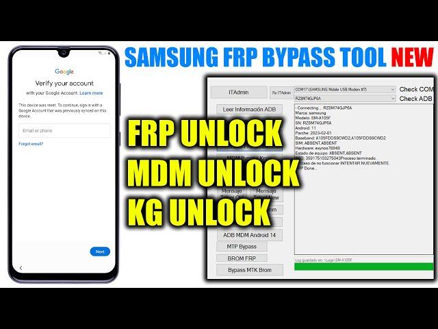 Finally All Samsung FRP Bypass 2024 ADB Enable Fail Android 13 14 One Click New Tool