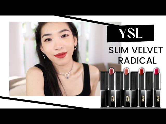 ️【YSL小黑条口红试色】甜酷温柔️5支半哑光热门色 | 高级黑 | YSL Slim Velvet Radical Matte Lipsticks