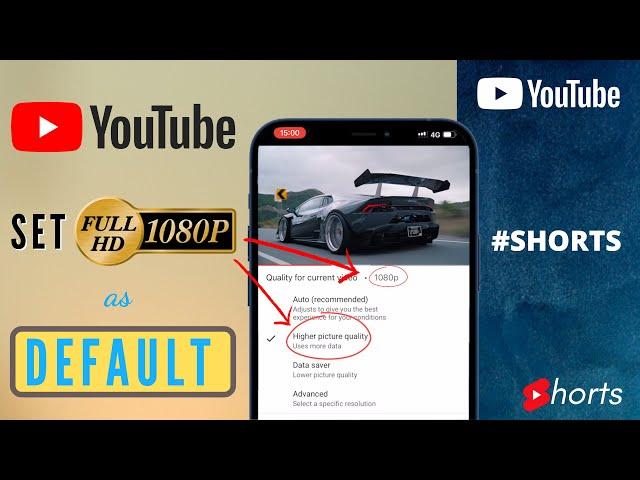 How to Disable Auto Video Quality 480p on YouTube #Shorts