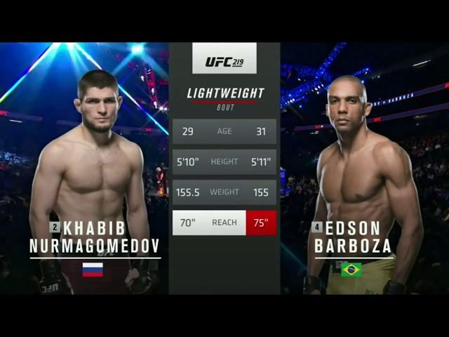 Khabib Nurmagomedov vs Edson Barboza full match