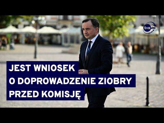 Ziobro nie uniknie przesłuchania? Komisja Śledcza zgłasza wniosek o przymusowe doprowadzenie @TVN24