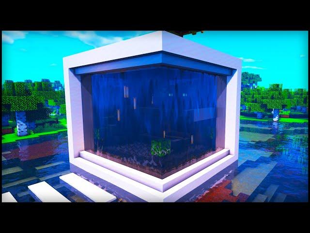 Minecraft: Waterfall Modern House | How to build an Easy Modern House Tutorial
