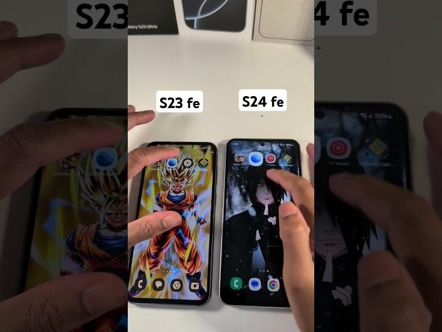 S24 fe vs S23 fe Speed Test