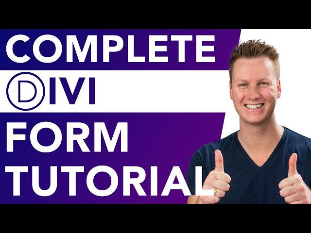 Divi Contact Form Module Tutorial