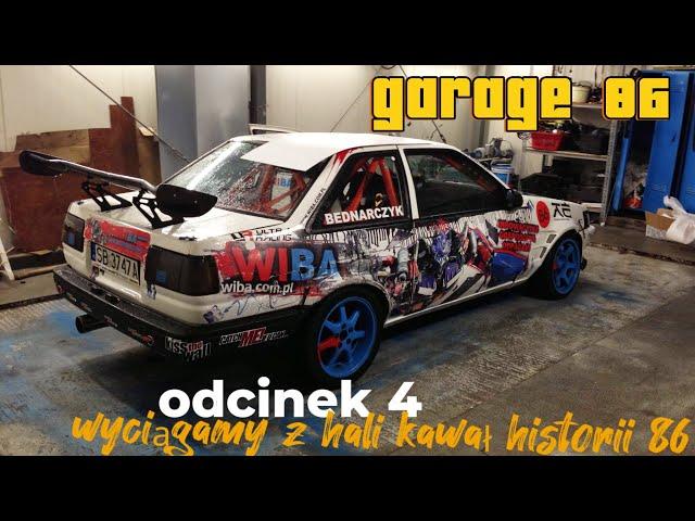 Urodziny Gobli - Historia AE86 - Trening Słomczyn - chaos przez powódź - Garage 86 - odcinek 4