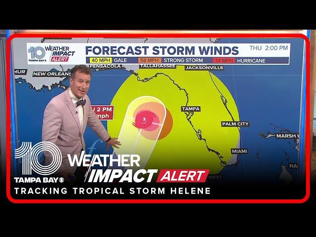 Tropical update: Tropical Storm Helene | 8 a.m. Wednesday