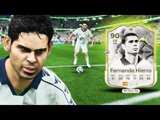 90 FULLY UPGRADED THUNDERSTRUCK FERNANDO HIERRO PLAYER REVIEW | FC 25 ULTIMATE TEAM