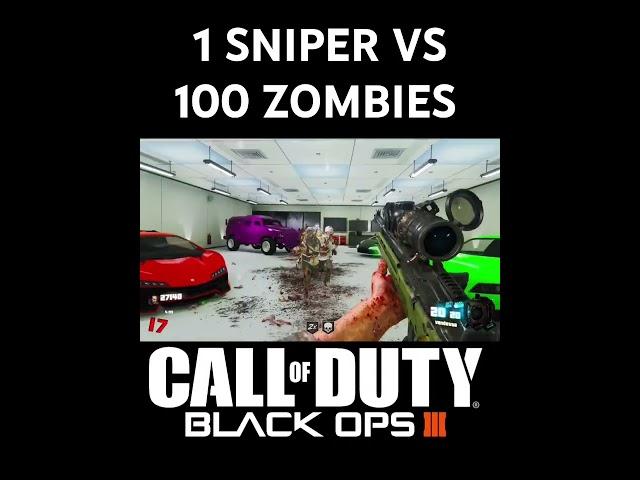 1 SNIPER VS 100 ZOMBIES