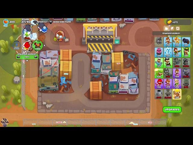 Fall asleep while I Black Border Bloons TD6