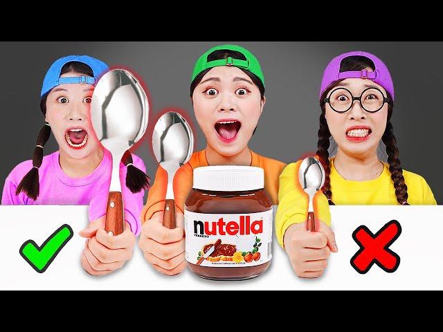 Big VS Small Spoon Food Challenge 스푼 챌린지 DONA 도나