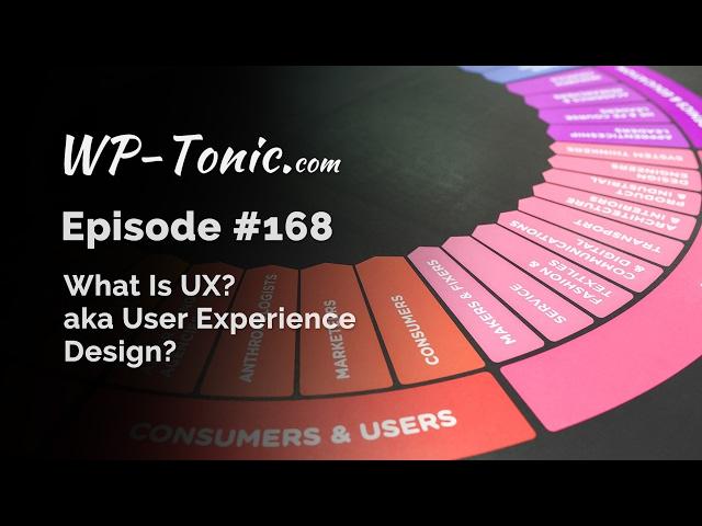 168 WP-Tonic: What is User Experience Design?