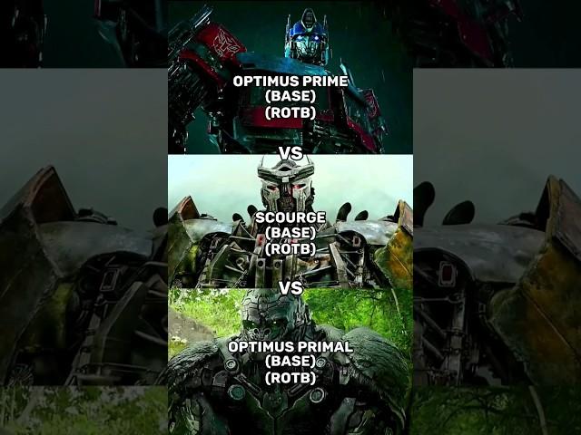 Optimus prime vs Scourge vs Optimus primal #transformers #optimusprime