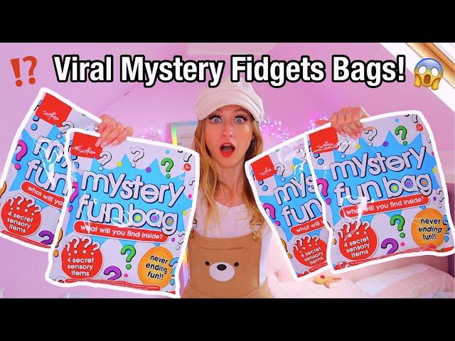 ASMR OPENING THE *VIRAL* GIANT MYSTERY FIDGET BAGS!!🪐⁉️(+ HUGE ROMWE HAUL!🫢)