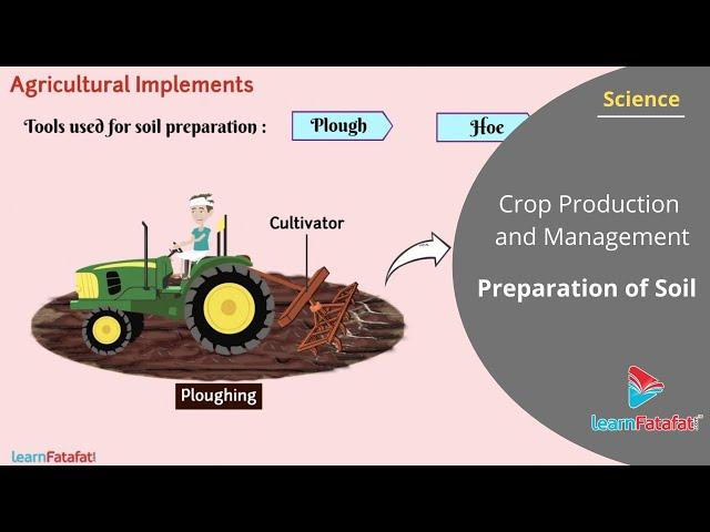 Crop Production and Management Class 8 Science - Preparation of Soil
