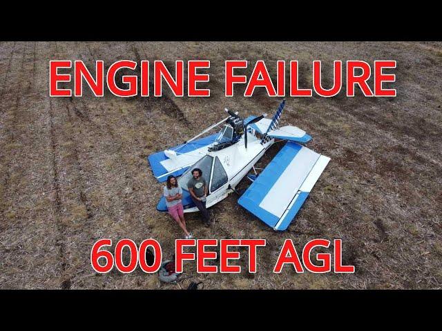 CATASTROPHIC AIRCRAFT ENGINE FAILURE | Cockpit view | Deadstick landing in cornfield FLIGHT VLOG 33