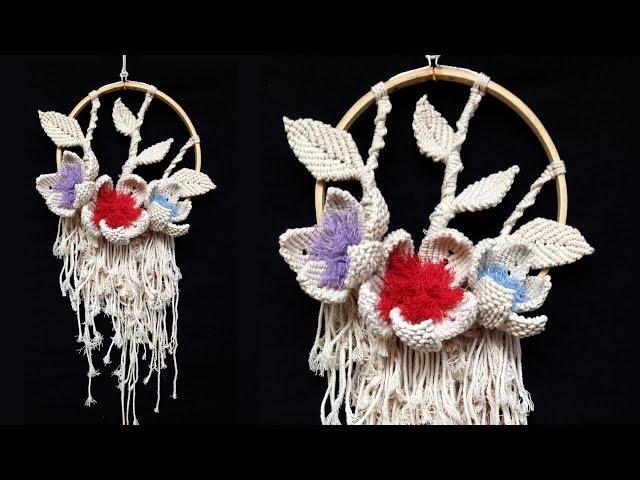 Macrame Flower Wall Hanging Design Home Decor DIY