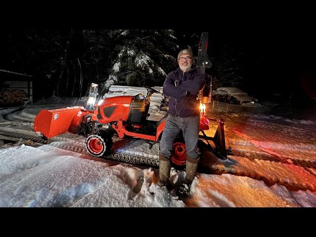 Thanksgiving Day Fun | Kubota Snowblower BX2816 Maintenance and Installation