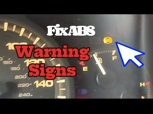 How to Fix ABS Warning Sign Displaying on the dashboard of a 2006 Honda Accord