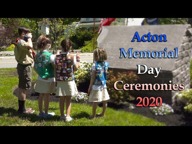 Acton Memorial Day Ceremonies 2020