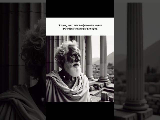 unless the weaker is willing to be helped #life #motivation #mindset #selfimprovement #stoicism